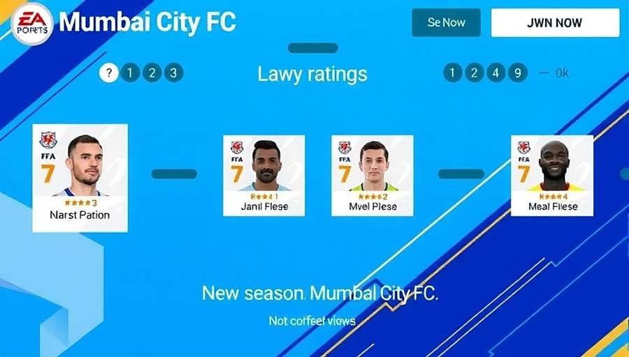 FIFA 21: Mumbai City FC Career roster update screen showing new player ratings for 2023 season