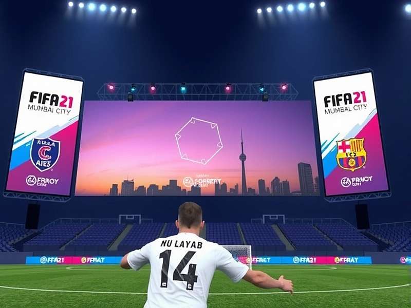 FIFA 21: Mumbai City FC Career tournament in Mumbai with players competing on stage